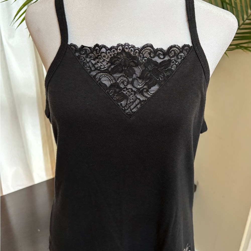 Vintage Harley-Davidson Black Fitted Embellished Camisole